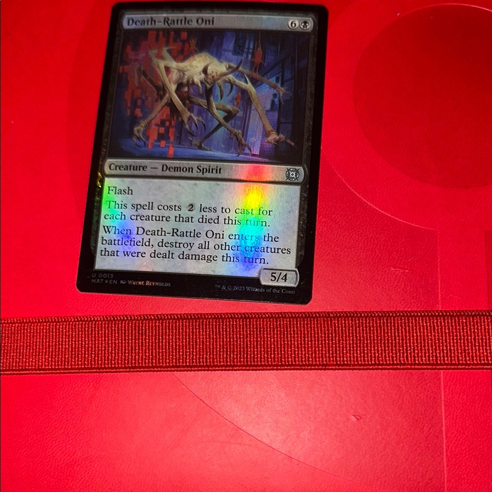 Magic: The Gathering Death-Rattle Oni Card